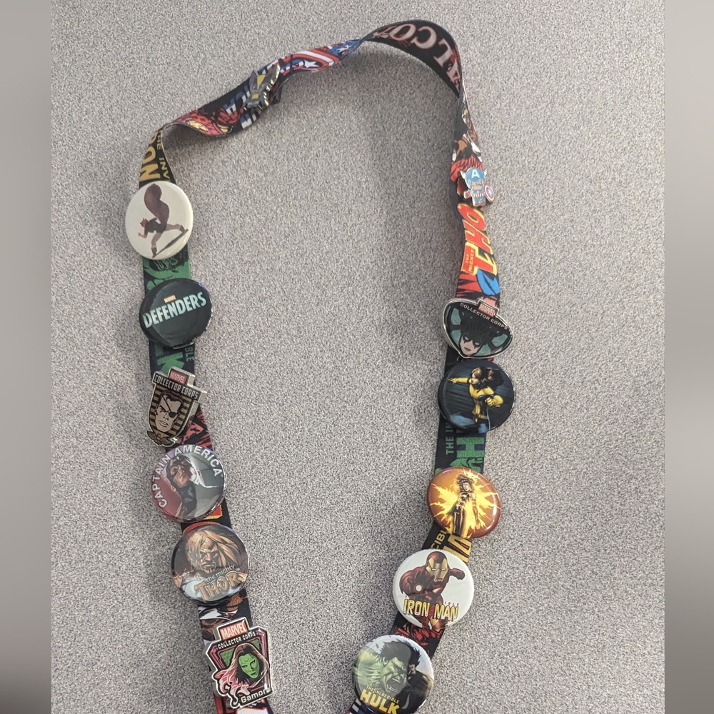 Marvel Collectors Corps Pins and Lanyards